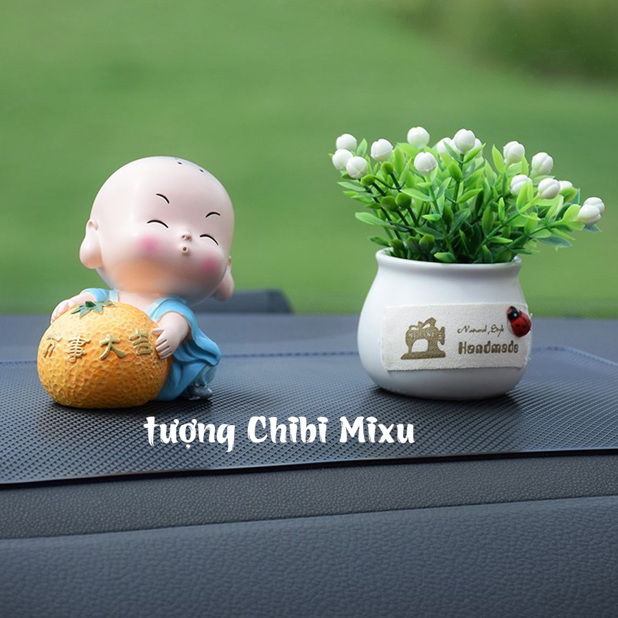 Tượng chibi chú tiểu cát tường