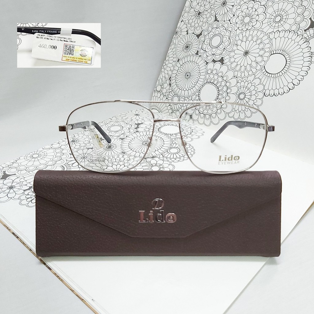 Gọng Kính LIDO Titanium Frame Italy Công Nghệ Italy