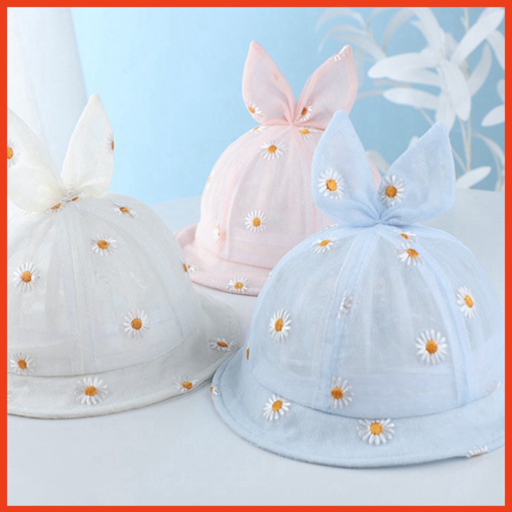 Nón bucket hoạ tiết hoa cho bé - Chất liệu cotton - Thích hợp với tất cả các mùa trong năm (236)