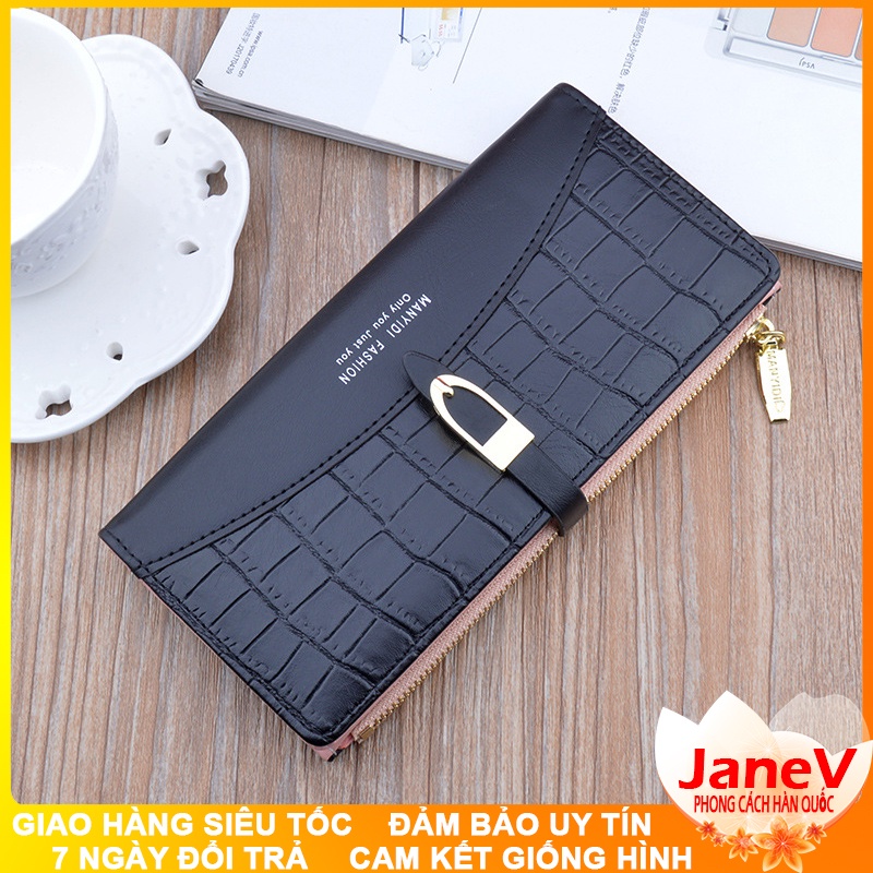 Ví Nữ Dài Cầm Tay Cao Cấp Sang Trọng Phong Cách Hàn Quốc TVNN395