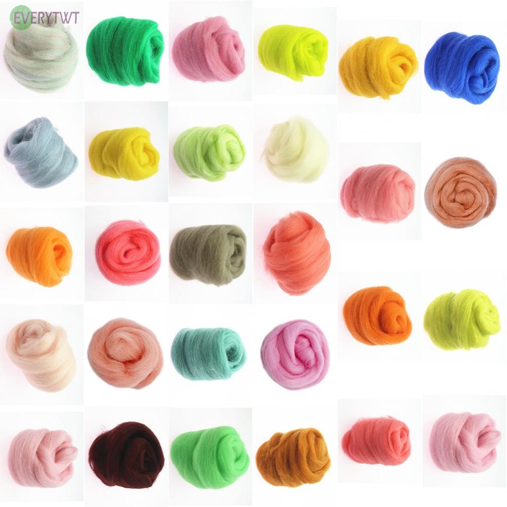 【Ready Stock】Needle Felting Wool New DIY Carded Wool Spinning Wet Felting Wonderful@New