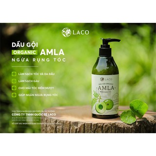 GIẢM MẠNH: DẦU GỘI AMLA NGĂN NGỪA RỤNG TÓC - KÍCH THÍCH MỌC TÓC - HÀNG CHÍNH HÃNG 100% LACO