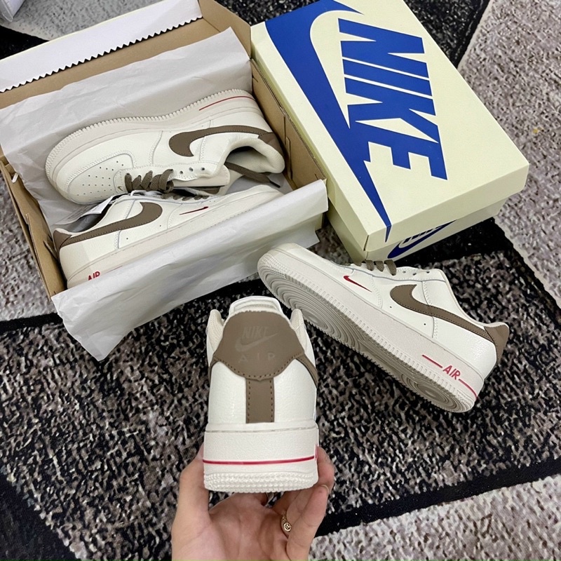 GIÀY AF!1 WHITE BROWN LAI AU SC