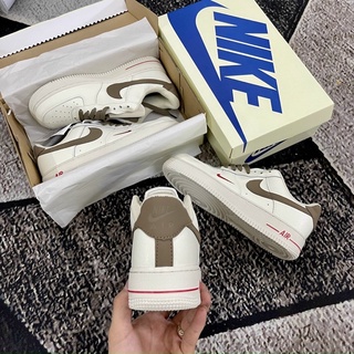 GIÀY AF!1 WHITE BROWN LAI AU SC [ Full Box + Free Ship ]