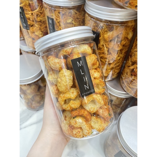 [150g] Da Heo Chiên Giòn Tỏi Ớt MLIN Hủ Nhôm
