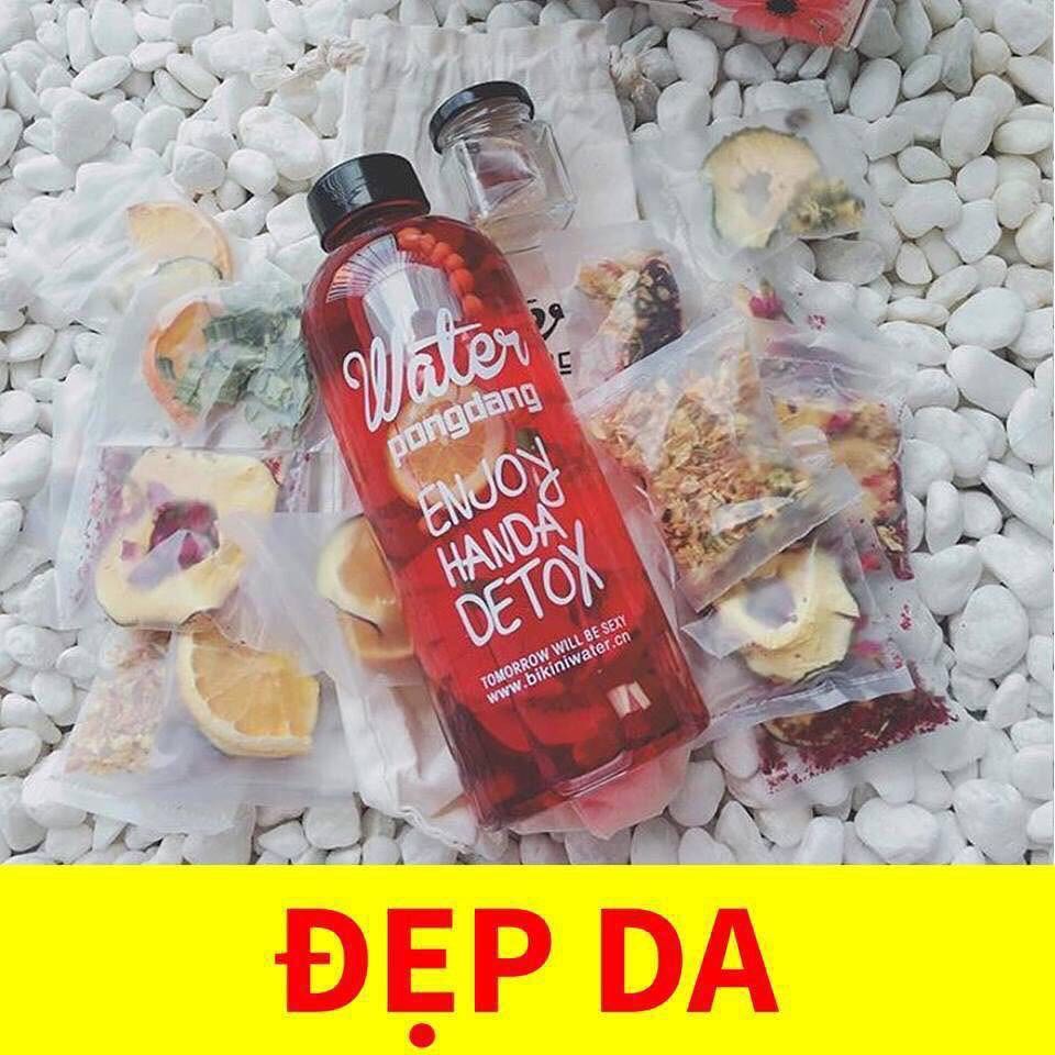COMBO DETOX HOA QUẢ SẤY KHÔ 30 NGÀY TẶNG BÌNH PONGDANG 650ML KÈM MẬT ONG