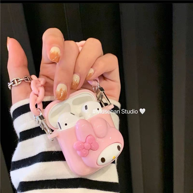 BASEUS Vỏ Bảo Vệ Hộp Sạc Tai nghe không dây W04 W04 Pro Bằng Silicone Hình Hello Kitty