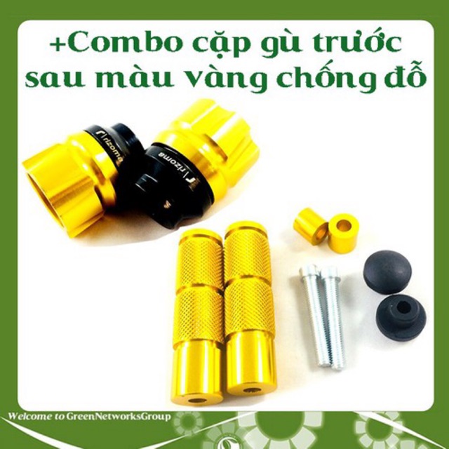 COMPO CẶP GÙ CHỐNG ĐỔ TRƯỚC VÀ SAU RIZOMA đủ màu giá tốt