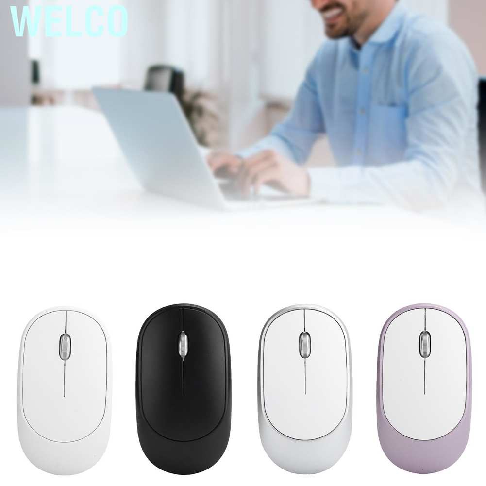 Welco Wireless Mouse DPI Adjustable Chargable Optical Computer External Device with USB Receiver