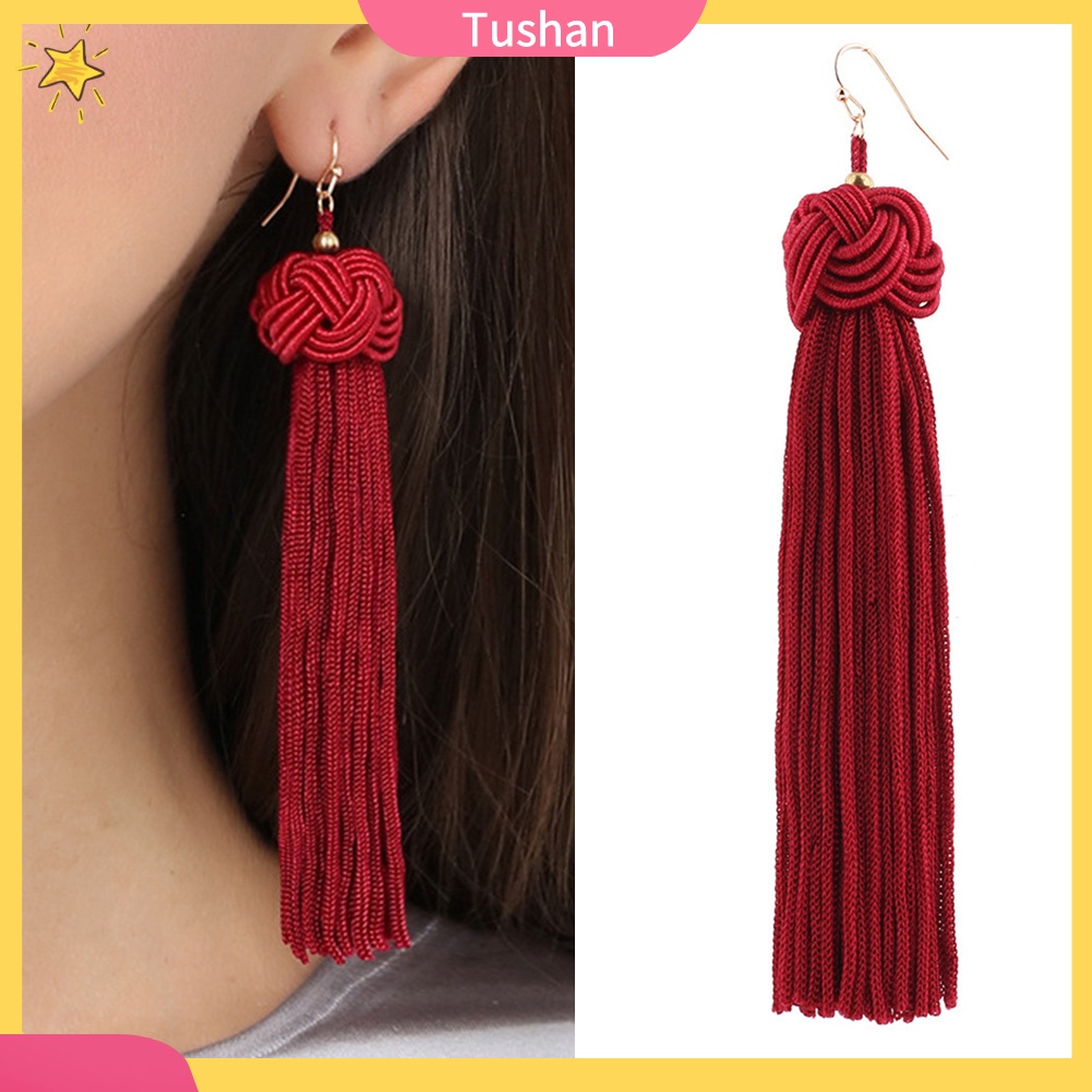 Khuyên tai phối tua phong cách Bohemian cổ điển dành cho nữ