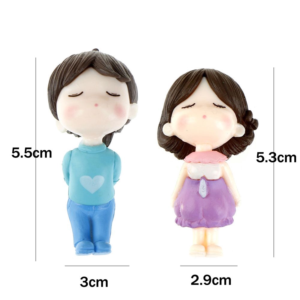 Tượng nhỏ trang trí vườn cặp đôi phong cách [COD]