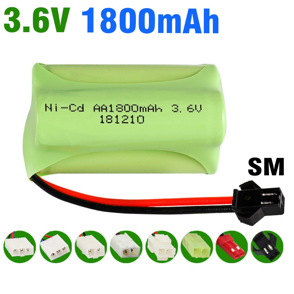 Pin Ni-cd 3.6v 1800mah 2 hàng đồ chơi trẻ em