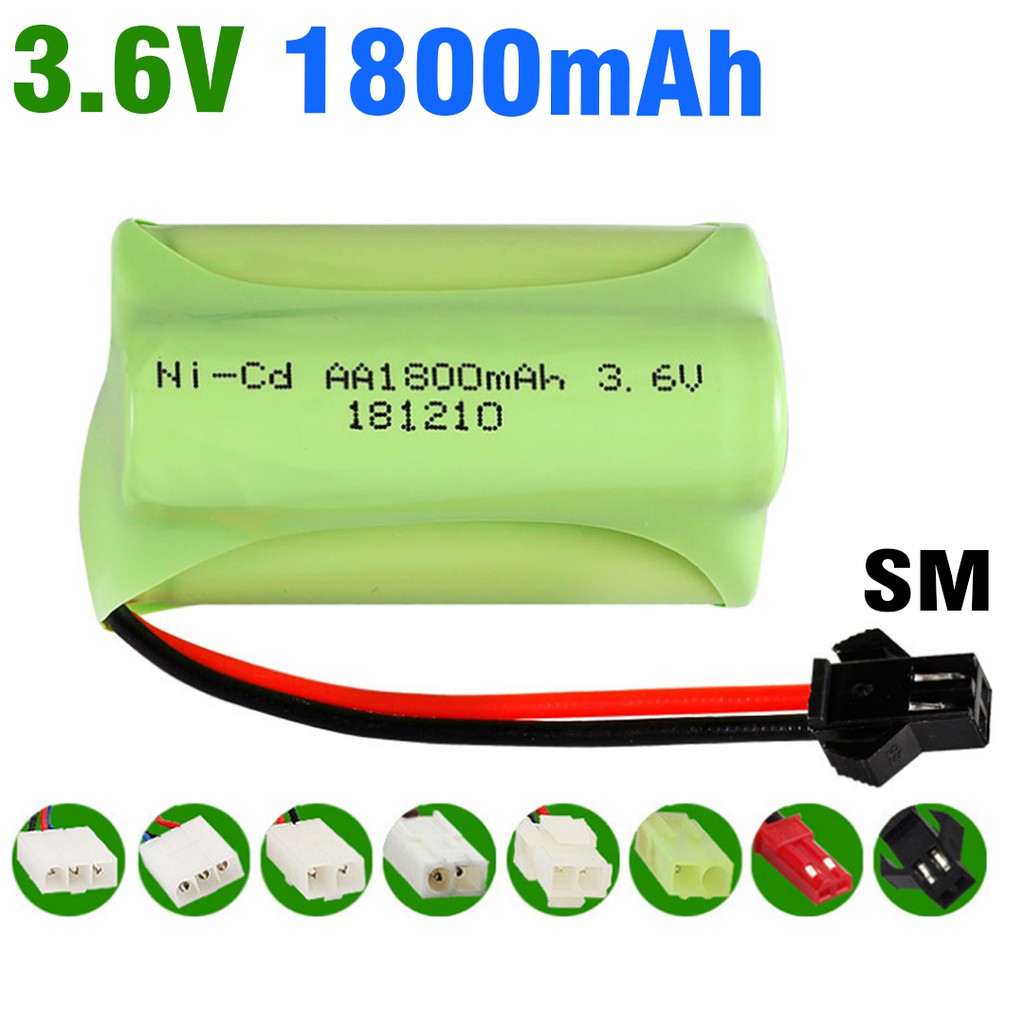 Pin xe  điều khiển 3.6v 1800mAh pin ghép 2 hàng