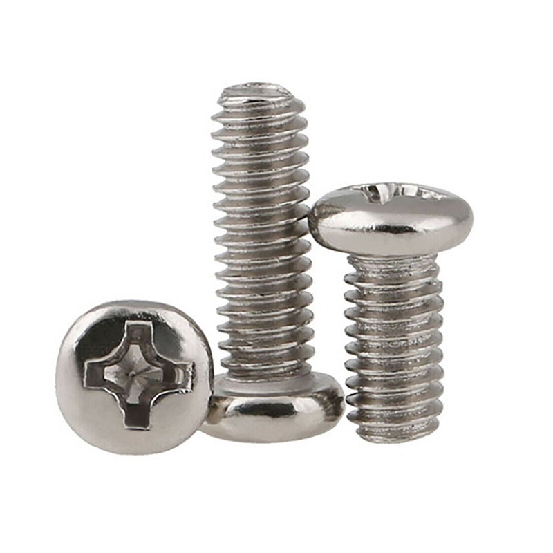 Ốc vít đầu tròn mạ niken kích cỡ M1.4 M1.7 M2 M2.5 chuyên dụng