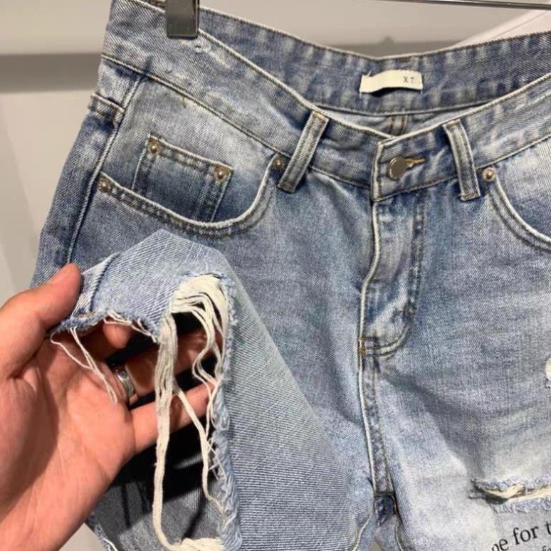 Short jean thêu chữ HOPE [ kèm ảnh thật ] | BigBuy360 - bigbuy360.vn