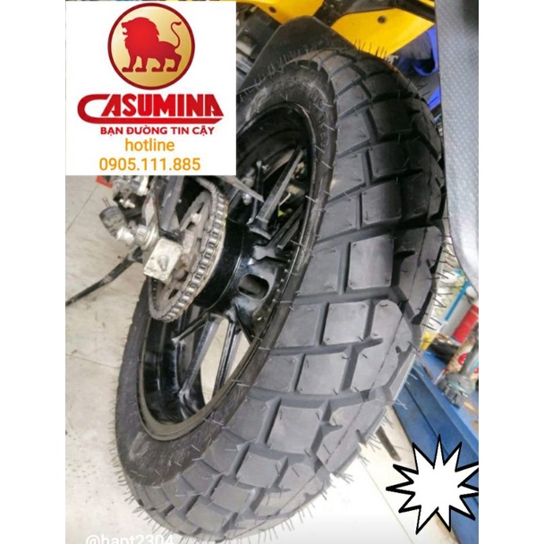 Lốp/vỏ 130/80-17  Sau Exiter/Winner 150cc, GPX legend 200,XSR 155, VERSYS X300... tăng chiều cao...