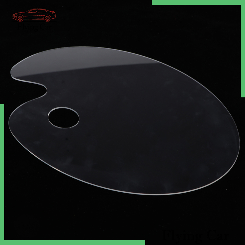 [Lzdjfmy2] Bảng Pha Màu Acrylic Trong Suốt Hình Oval Trộn Màu Sơn Nghệ Thuật Cho Họa Sĩ