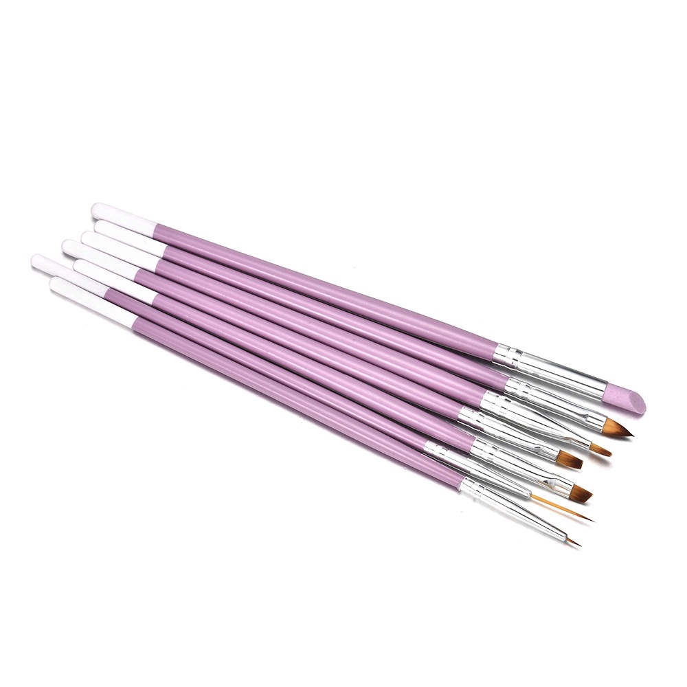 [Hàng mới về] Bộ 7 cọ vẽ trang trí móng tay nghệ thuật tiện lợi