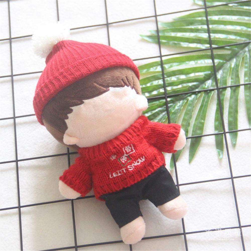 Bộ Trang Phục Đồ Chơi Búp Bê Gồm Yếm Quần Và Áo Khoác Hình Vịt Con Màu Vàng Cầu Vồng Dễ Thương