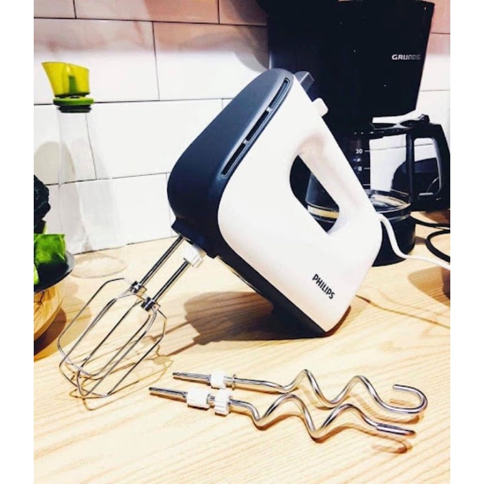 MÁY ĐÁNH TRỨNG, TRỘN BỘT CẦM TAY PHILIPS HR3741 450w