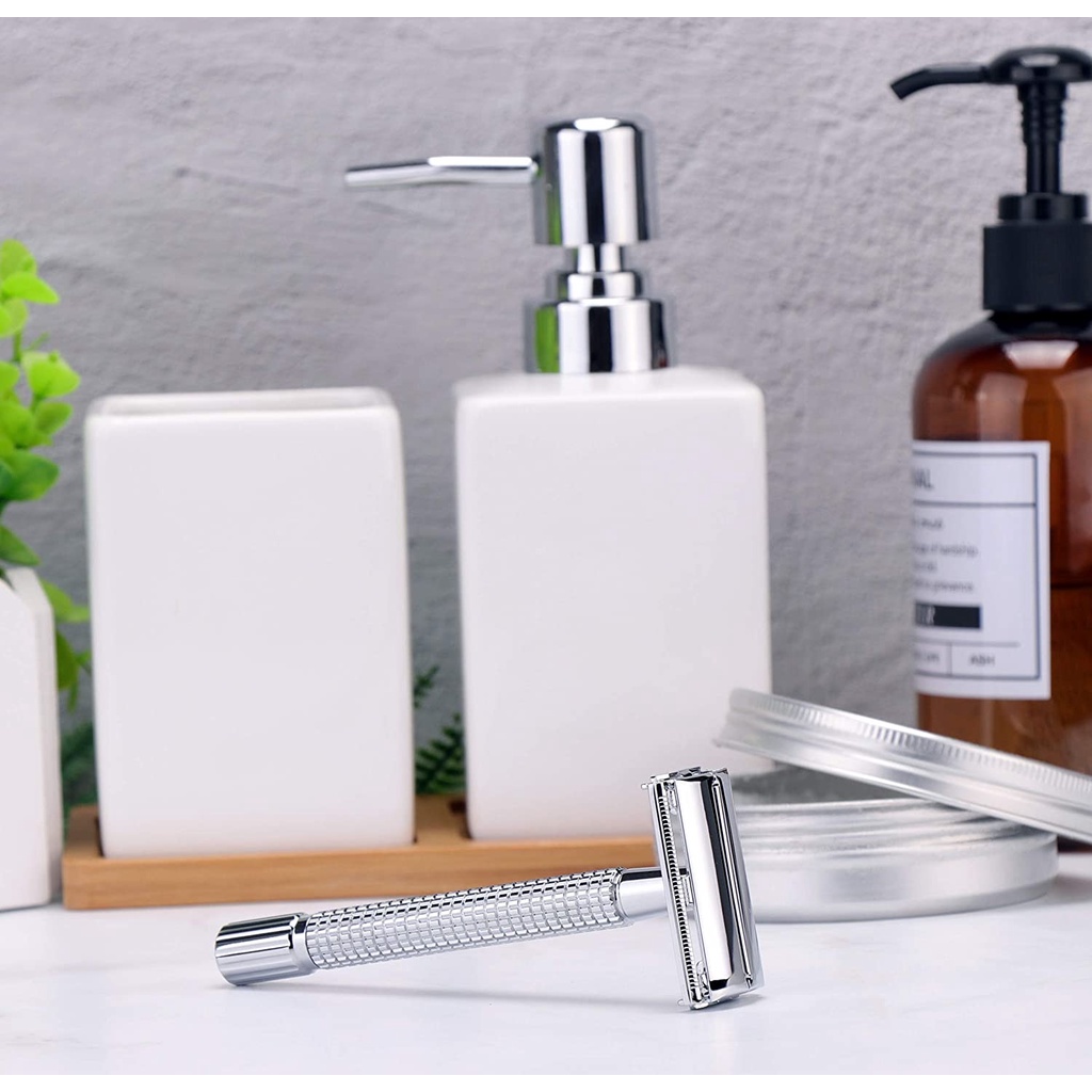 Dao cạo râu truyền thống, an toàn, hiệu quả, cho da mặt
