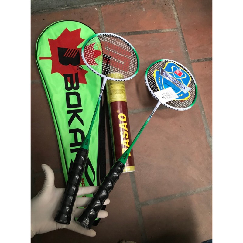 combo bộ 2 cây Vợt Cầu Lông BOKAI pro 277 - Tặng ngay hộp Cầu Ba Sao 10 quả