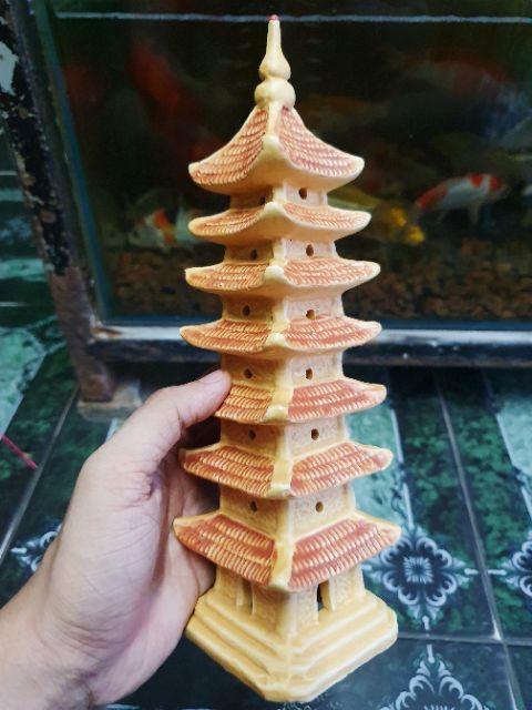 THÁP TRANG TRÍ HỒ CÁ NON BỘ CAO 25CM