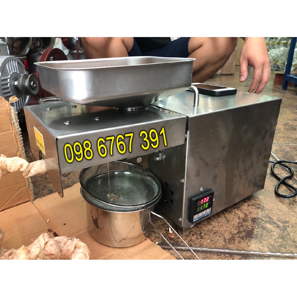 Máy ép dầu, máy ép dầu thực vật điều chỉnh nhiệt độ 4kg/h