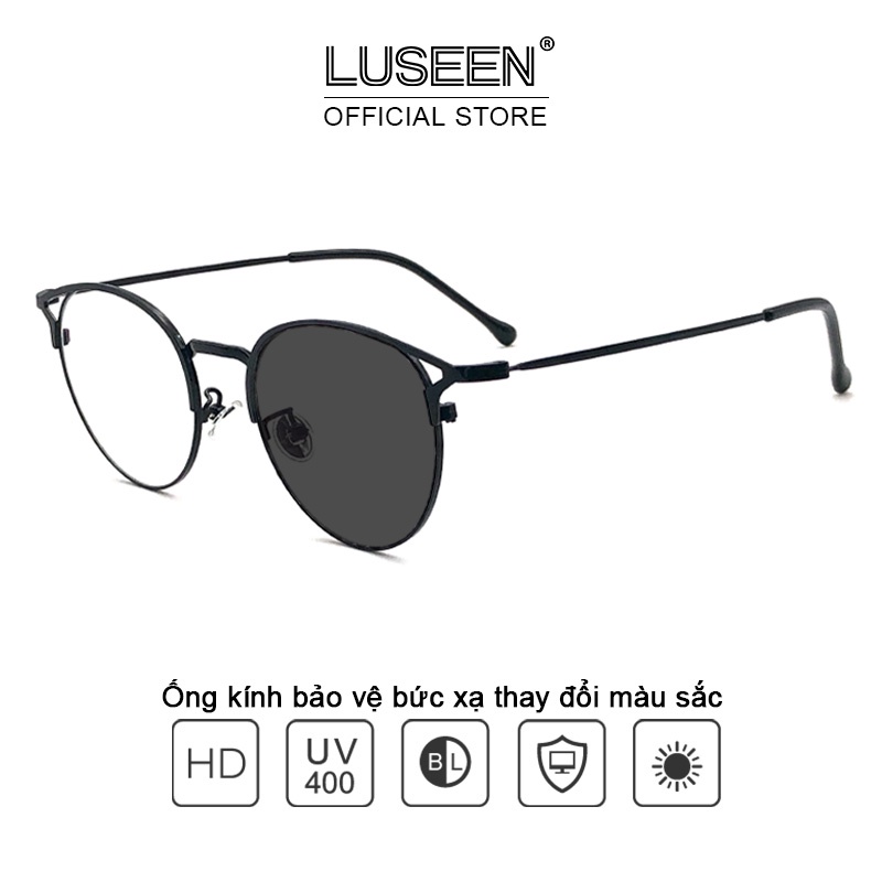 LUSEEN Kính Mắt Đổi Màu Chống Ánh Sáng Xanh Dành Cho Nam Nữ AG2204