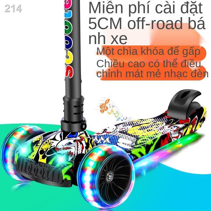 【HOT】Xe tay ga trẻ em 2-3-6-10 tuổi nam và nữ bé mới bắt đầu trượt scooter một chân yo-yo