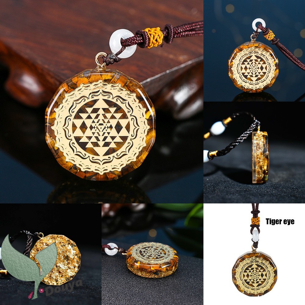 Vòng cổ Mặt Orgone | Vòng cổ Mặt Hình Khối Lập Phương Reiki Merkaba