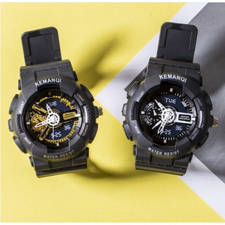 Đồng hồ thời trang nam nữ Candycat mẫu chạy kim màn hình giả điện tử S91