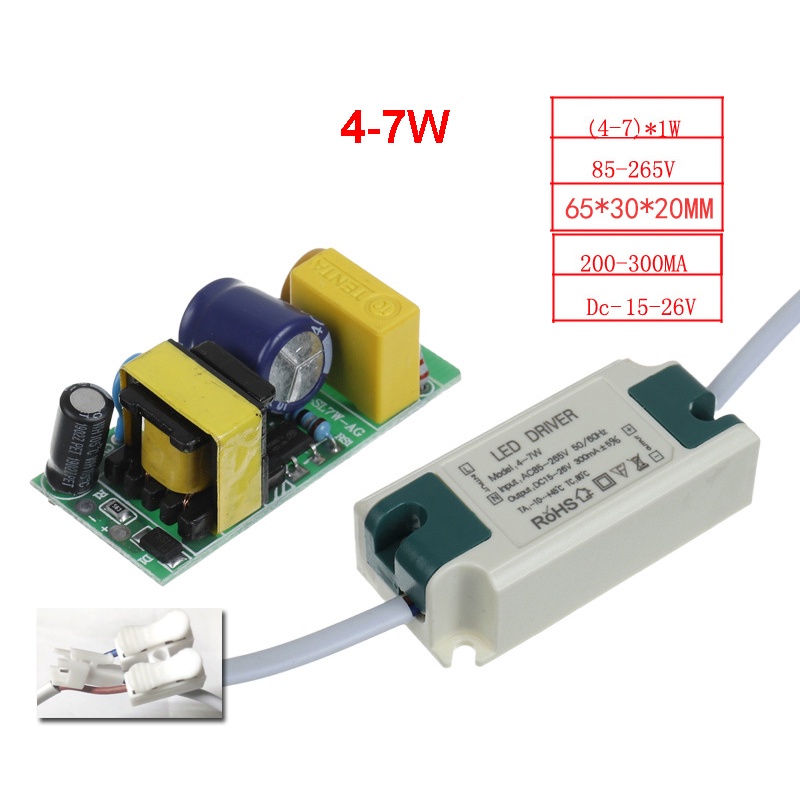 Nguồn tăng phô đèn led 3W đến 18W  đèn chiếu sáng âm trần
