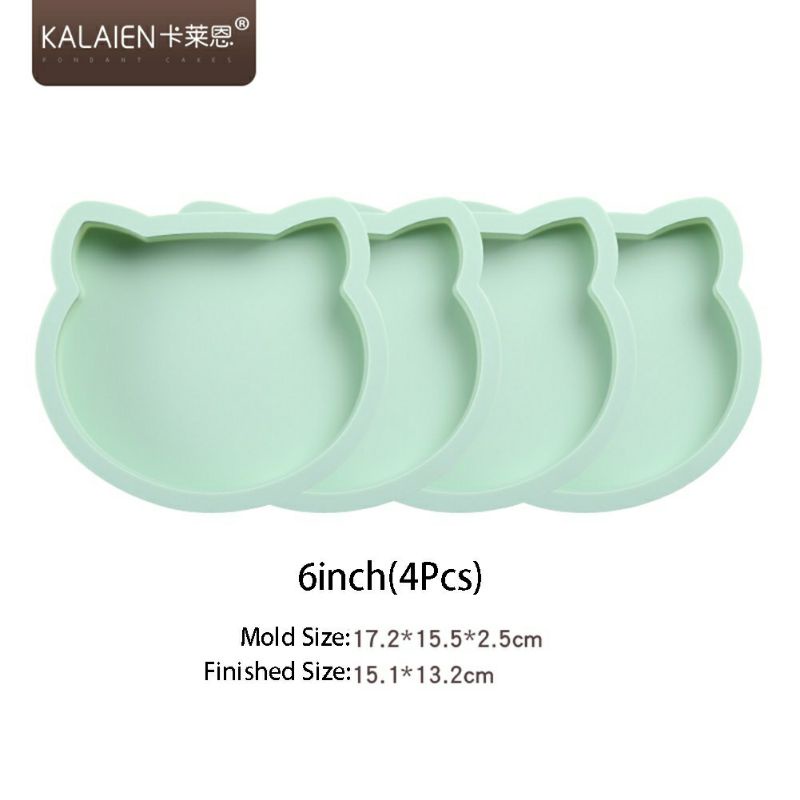 Khuôn bánh hình mèo siêu xinh, chất liệu silicone cao cấp