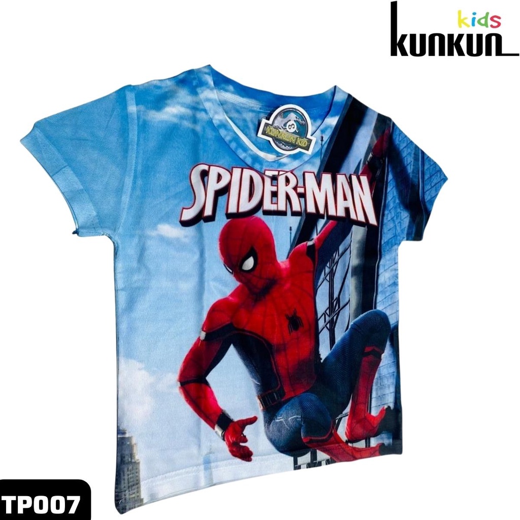 Đồ bộ bé trai thun lạnh in hình người nhện Spiderman Kunkun Kid TP007 - Quần áo trẻ em size đại từ 10-60kg