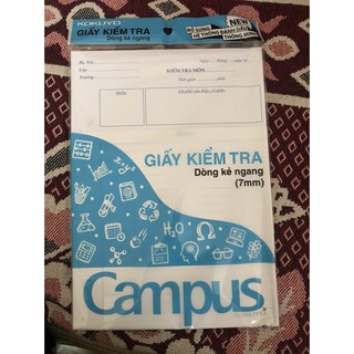Giấy kiểm tra Campus 25 tờ đôi