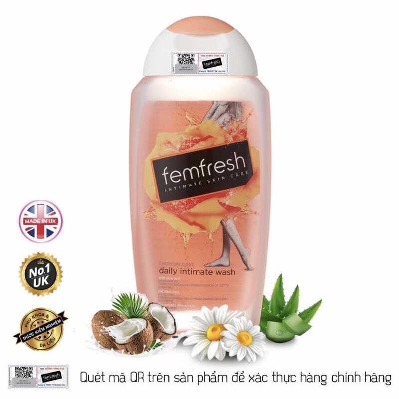 Dung dịch vệ sinh phụ nữ Femfresh Daily Intimate 250ml