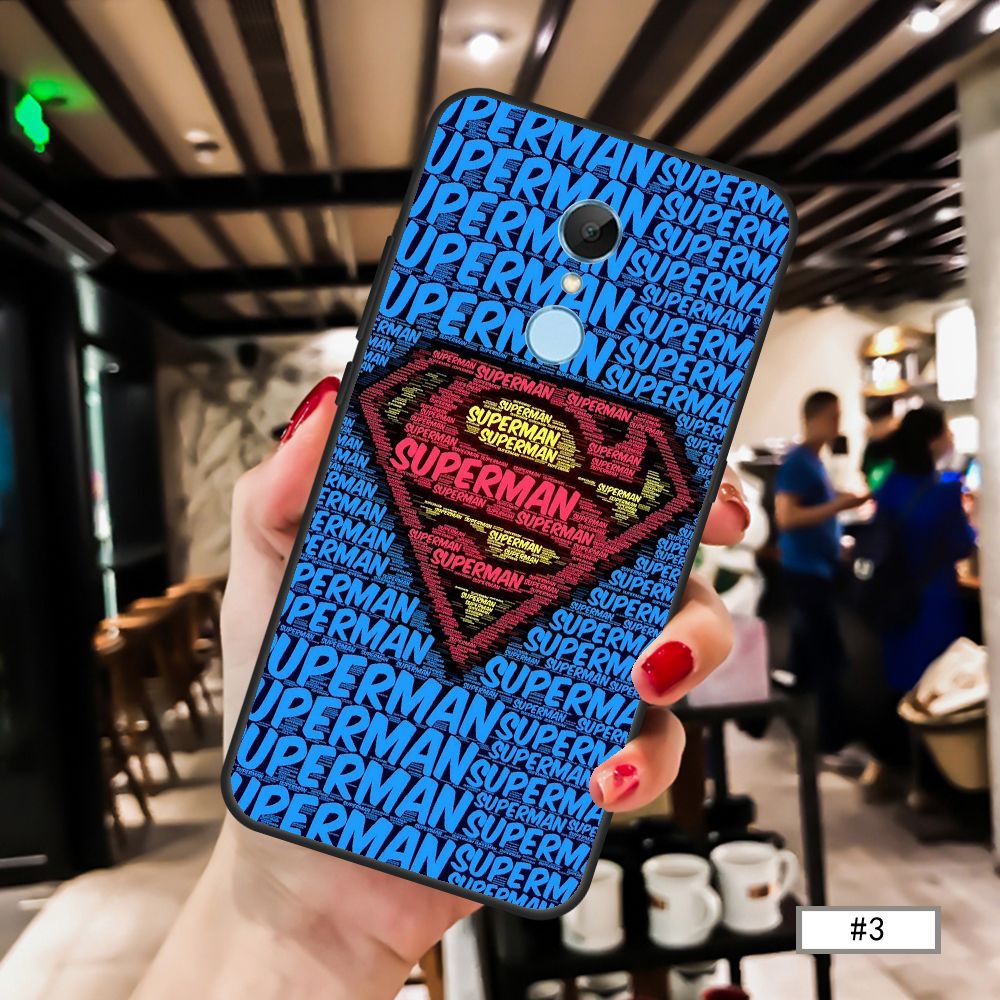 Ốp Điện Thoại Mềm Hình Batman Justice League Superman Cho Xiaomi Redmi5 Plus Redmi Note5 5a 5pro 5a Prime Note4 / Note3 Note2