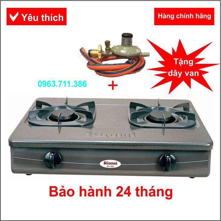 Bếp ga rinnai +tặng kèm bộ van dây