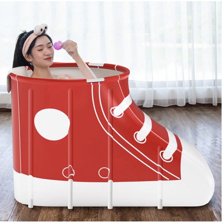 Libishop - Bồn tắm khung thép cao cấp + bồn tắm gấp gọn + Hình giày Shoe