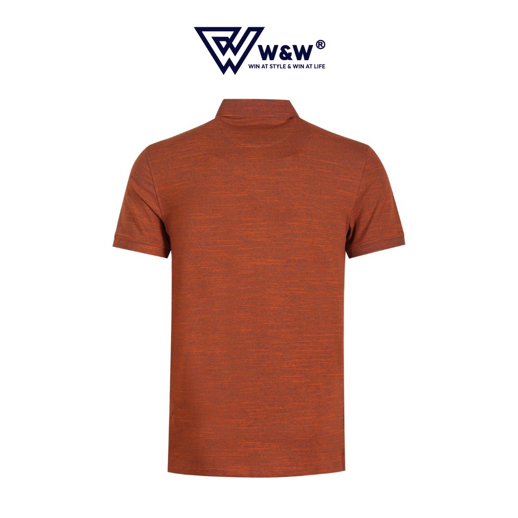 Áo Thun Polo Nam W&amp;W Dáng Slim Fit- Cổ Bẻ Đức Thiết Kế Ba Cúc Cài Ngắn Tay, Chất Liệu Thoáng Mát, Thấm Hút Tốt WPO53S