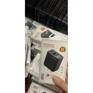 Củ sạc Hammer  2 cổng đèn led