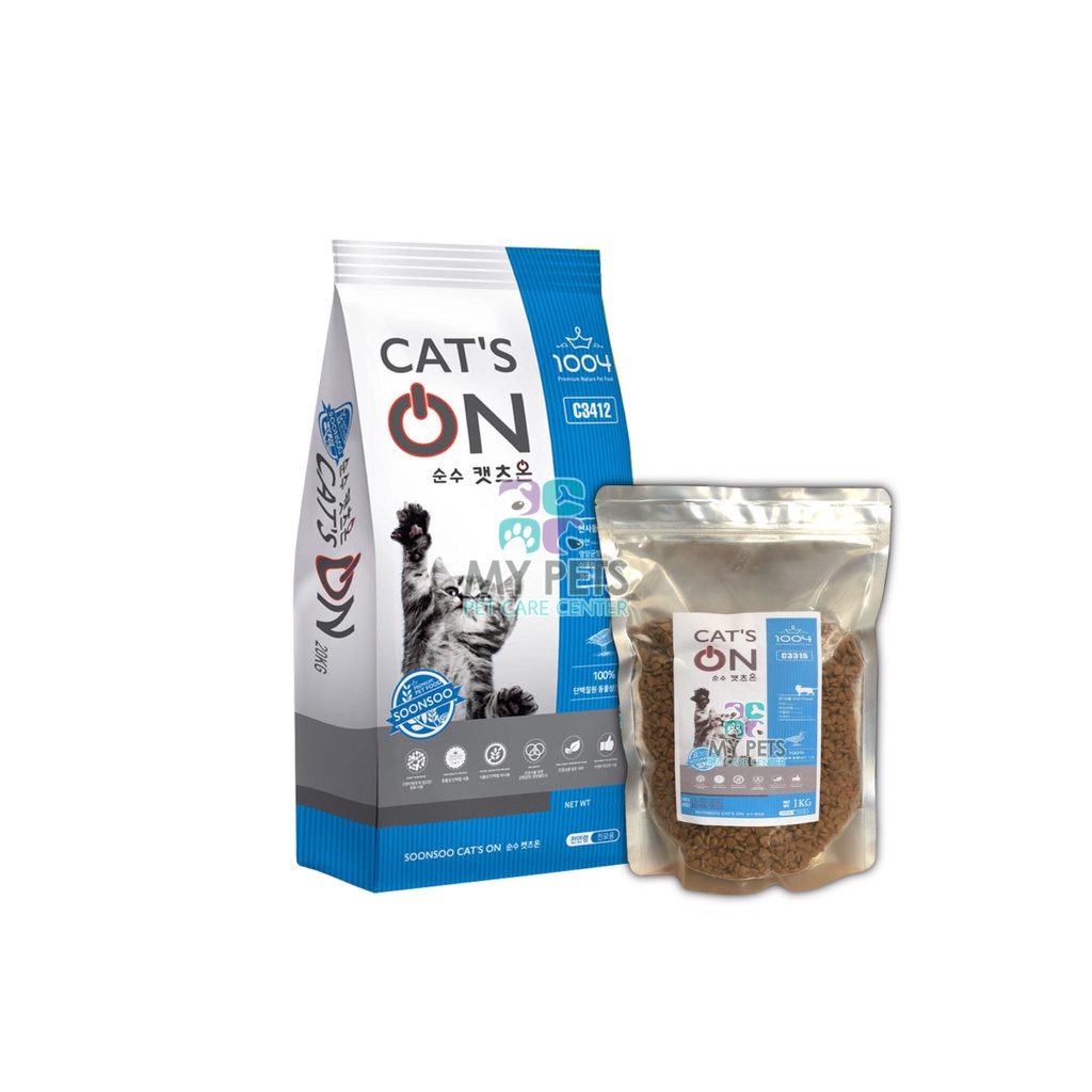 [Túi 5kg Cat's On] Thức ăn hạt khô cho mèo Cat's On - Thức ăn nhập hàn quốc