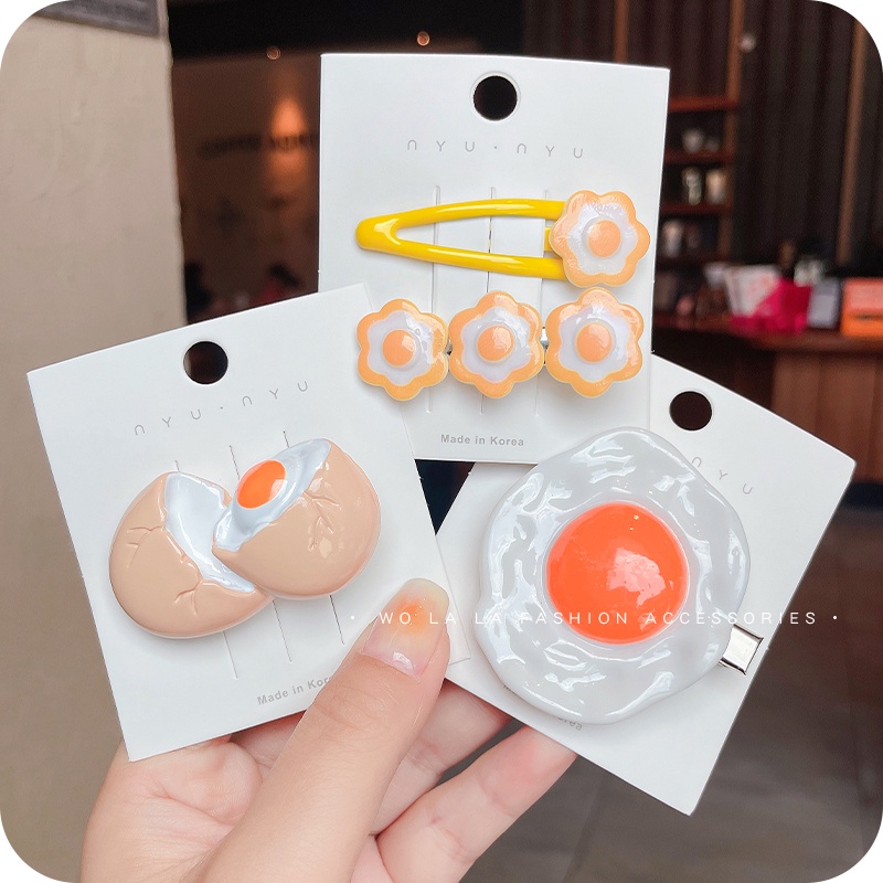 Kẹp Tóc Hình Quả Trứng Dễ Thương Cho Nữ