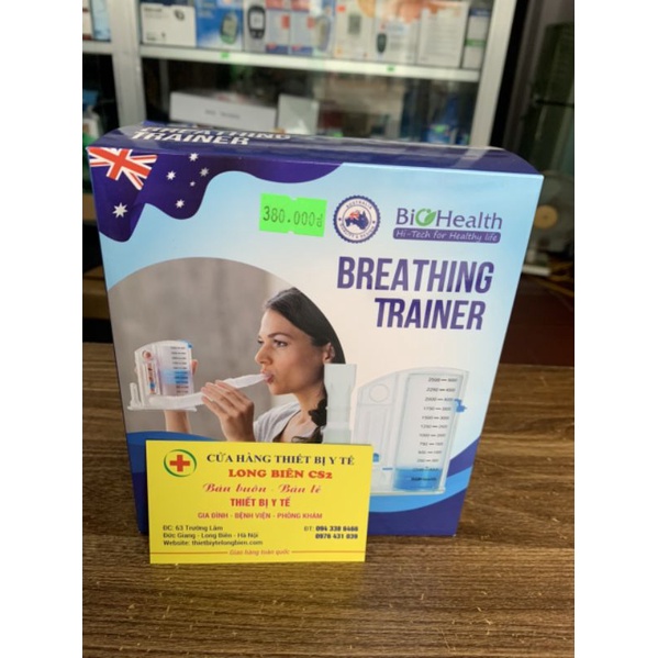 Bình Tập Thở - Phế Dung Kế DỤNG CỤ THỔI TẬP THỞ PHỤC HỒI CHỨC NĂNG PHỔI BIOHEALTH VIS 01 của Úc