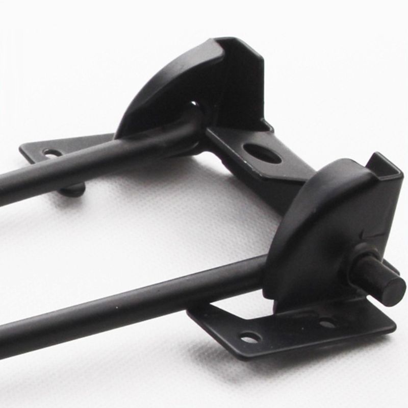 Set 4 Chân Bàn / Tủ / Kẹp Tóc Bằng Kim Loại Có Thể Gấp Gọn Dễ Lắp Đặt