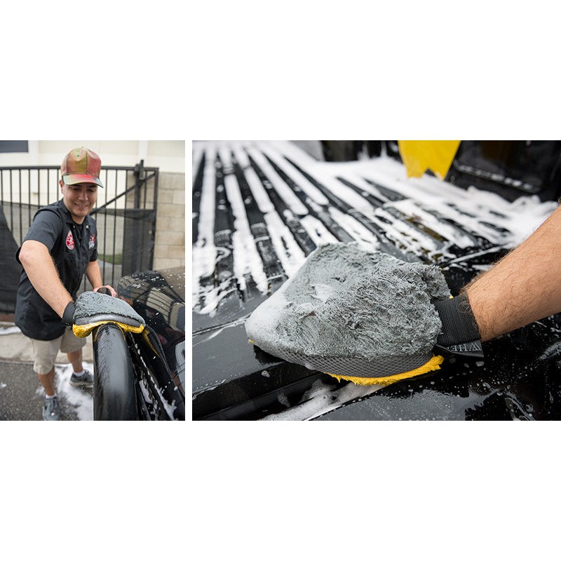 Găng tay siêu sợi rửa xe cao cấp - Chemical Guys Waterproof 4 in 1 Microfiber Premium Wash Mitt