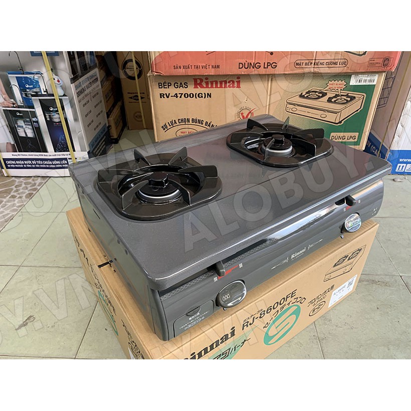 Bếp gas đôi Rinnai RJ-8600FE  Đánh lửa IC  Bảo hành chính hãng 2 năm