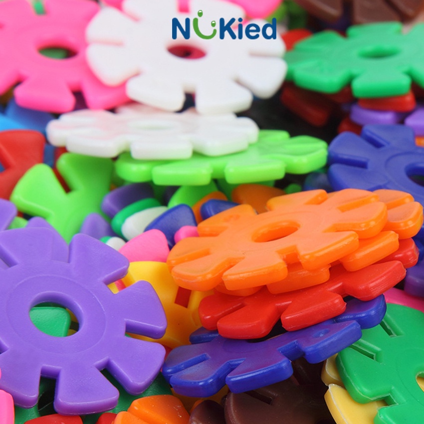 Đồ Chơi Cho Bé Lắp Ghép Xếp Hình Bông Tuyết Nhiều Màu Sắc _Sách Hướng Dẫn_ Đồ Chơi Thông Minh