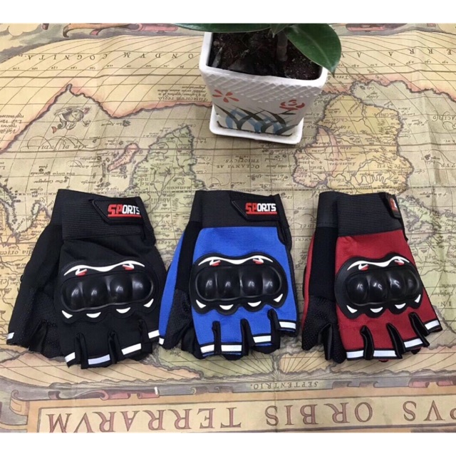 Găng Tay Sport Cụt Ngón, Đi Xe Máy Đi Phượt